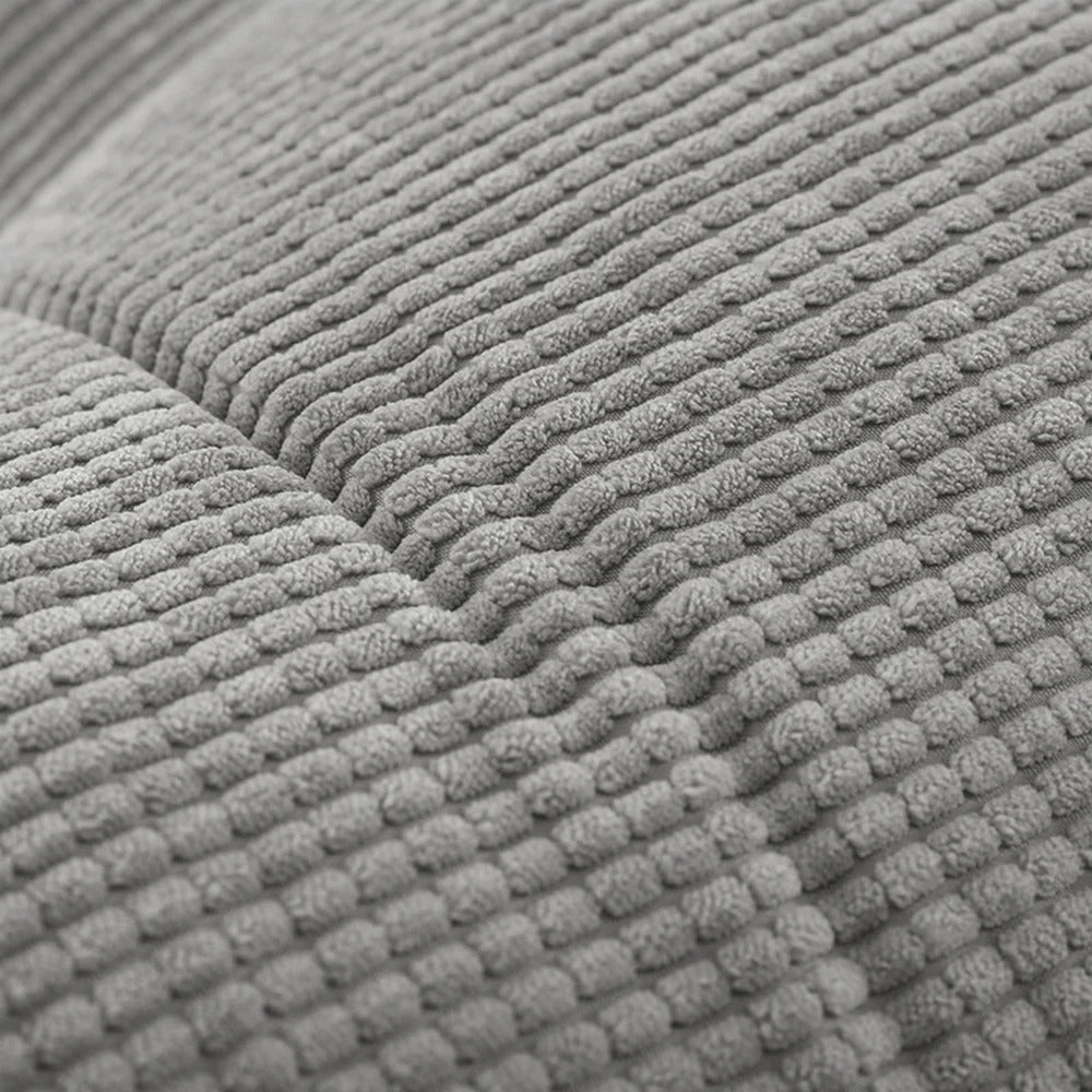 Coussin de lecture lombaire long en polaire – cale dos pour lit et canapé – gris, 120 à 200 cm