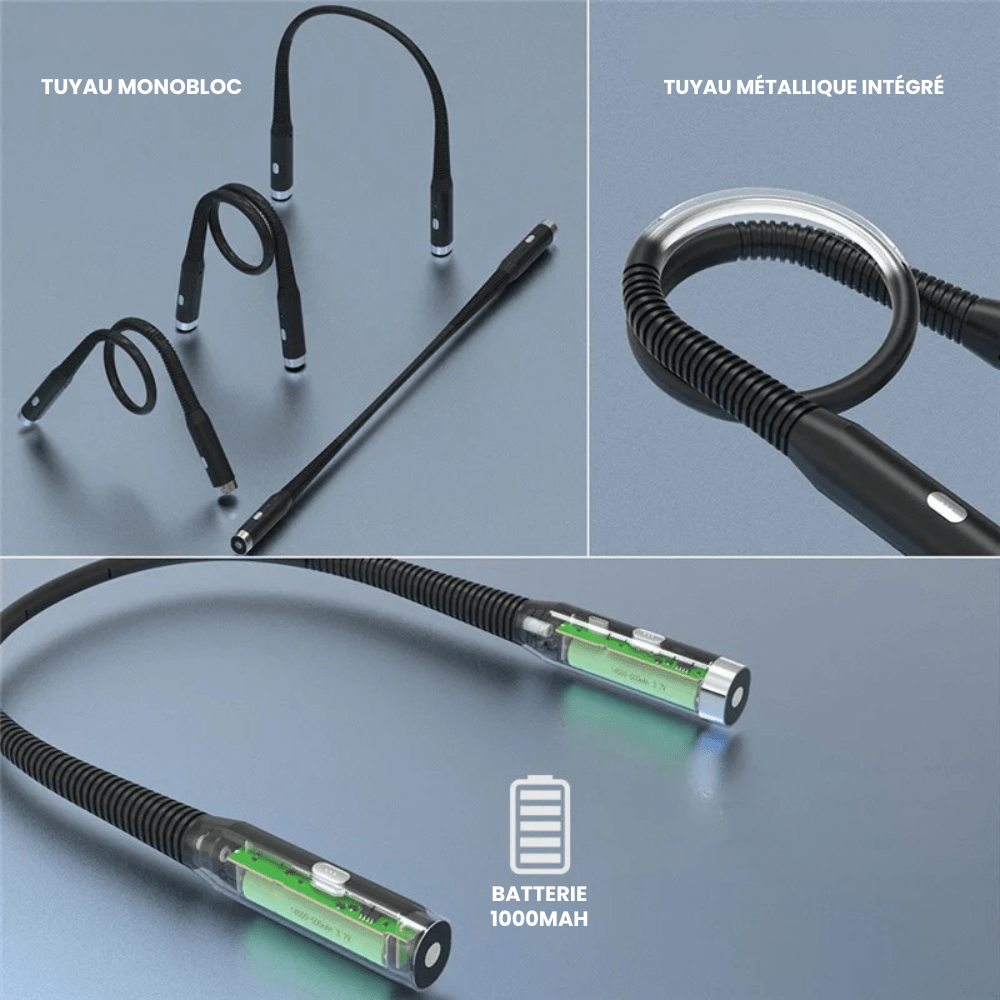Lampe de lecture LED de cou rechargeable