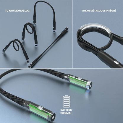 Lampe de lecture LED de cou rechargeable