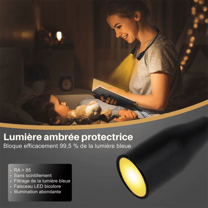 Lampe de lecture de cou LED rechargeable par USB