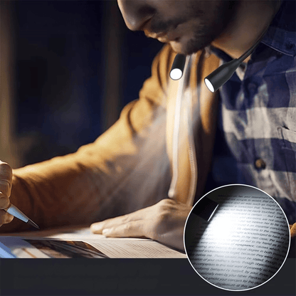 Lampe de lecture de cou LED rechargeable par USB