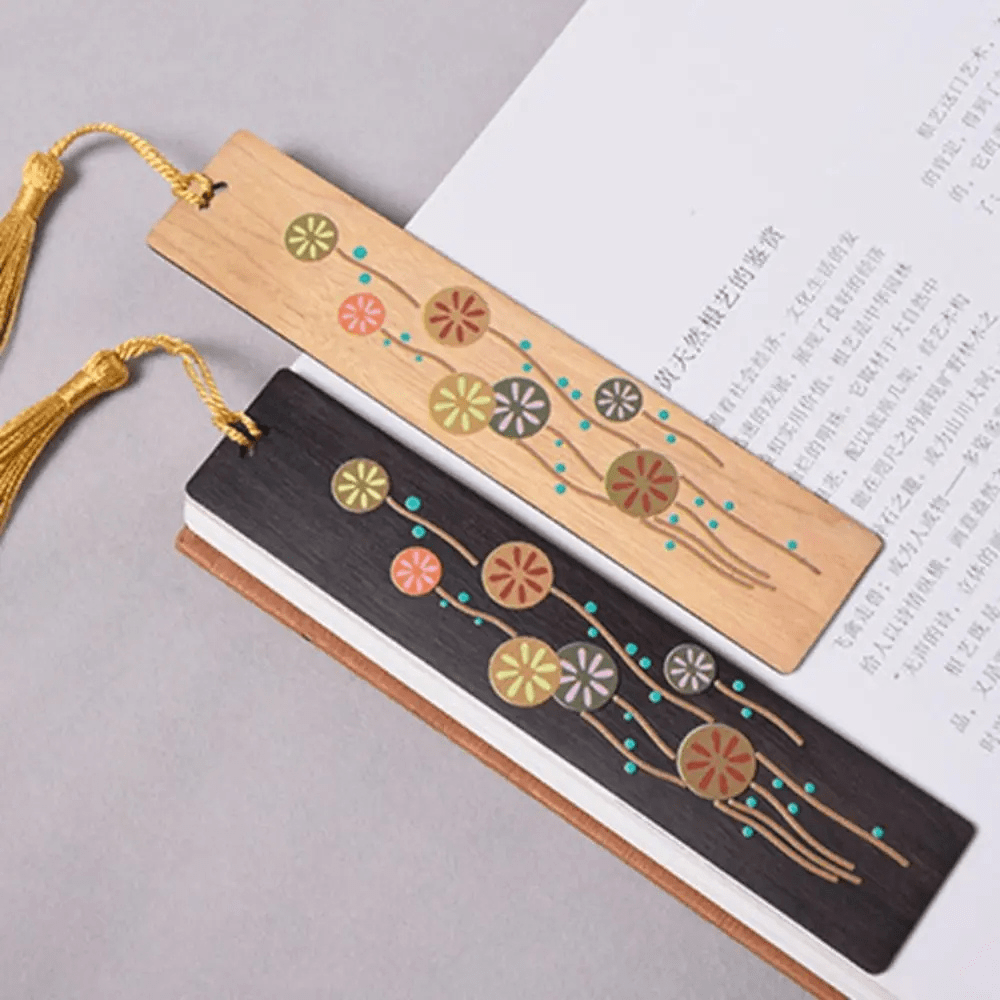 Paradis du lecteur - Marque-page en bois | Bois sucré