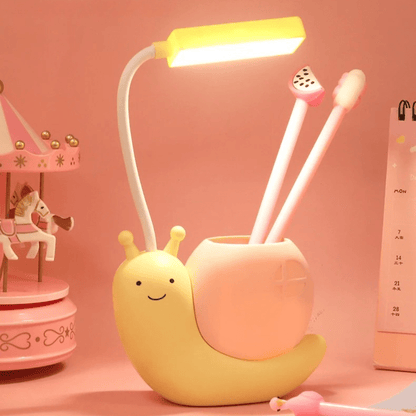 PDL® - Lampe de lecture enfant escargot mignon LED USB Jaune