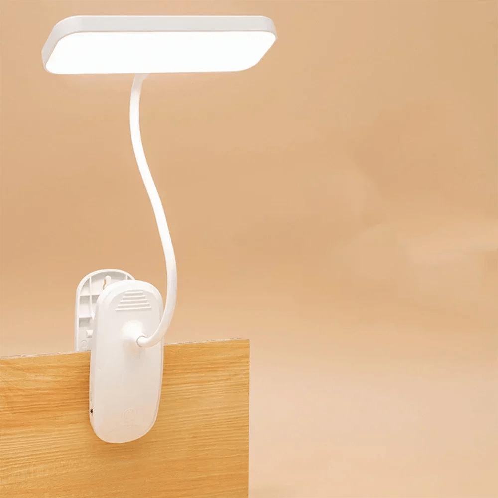 PDL® - Lampe de lecture LED 360° pour bureau et chevet Blanc