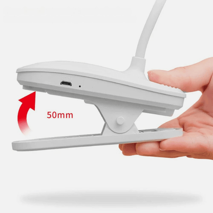 PDL® - Lampe de lecture LED 360° pour bureau et chevet Blanc
