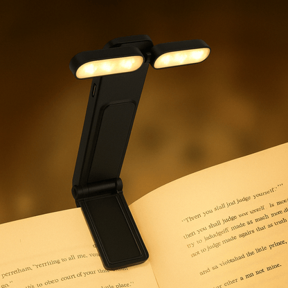 PDL ® - Lampe de lecture rechargeable double LED Noir
