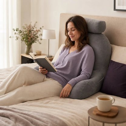 Coussin de lecture à mémoire de forme avec appui-tête