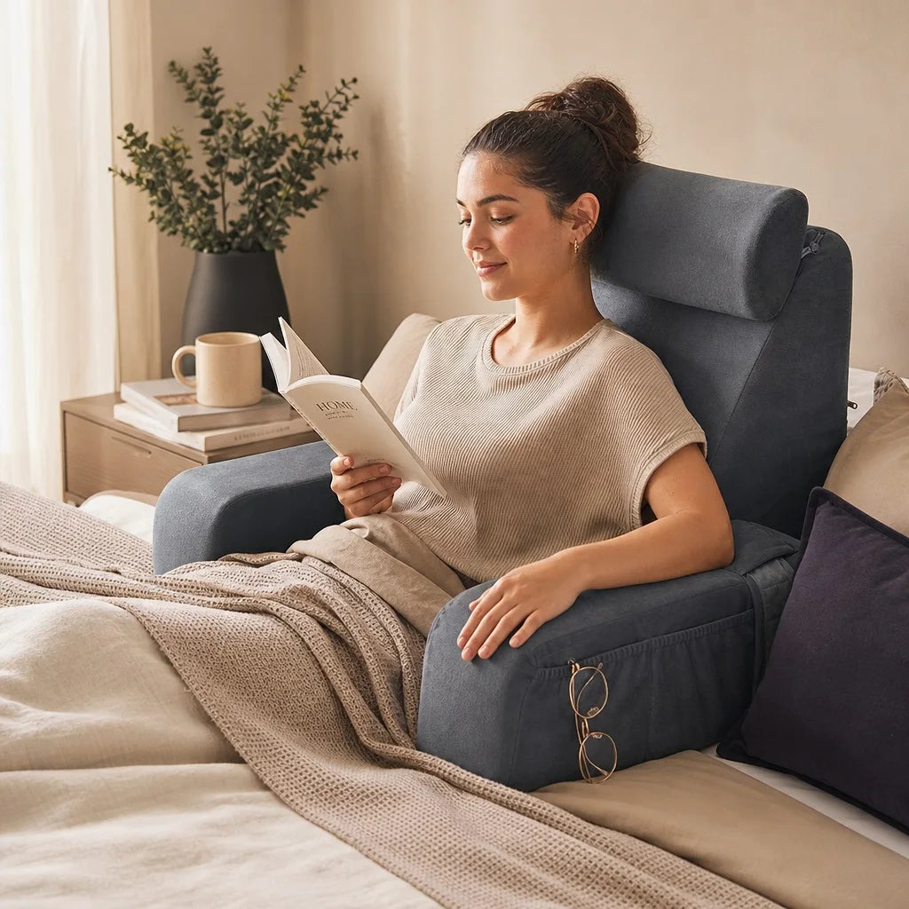 Coussin de lecture XL avec accoudoirs