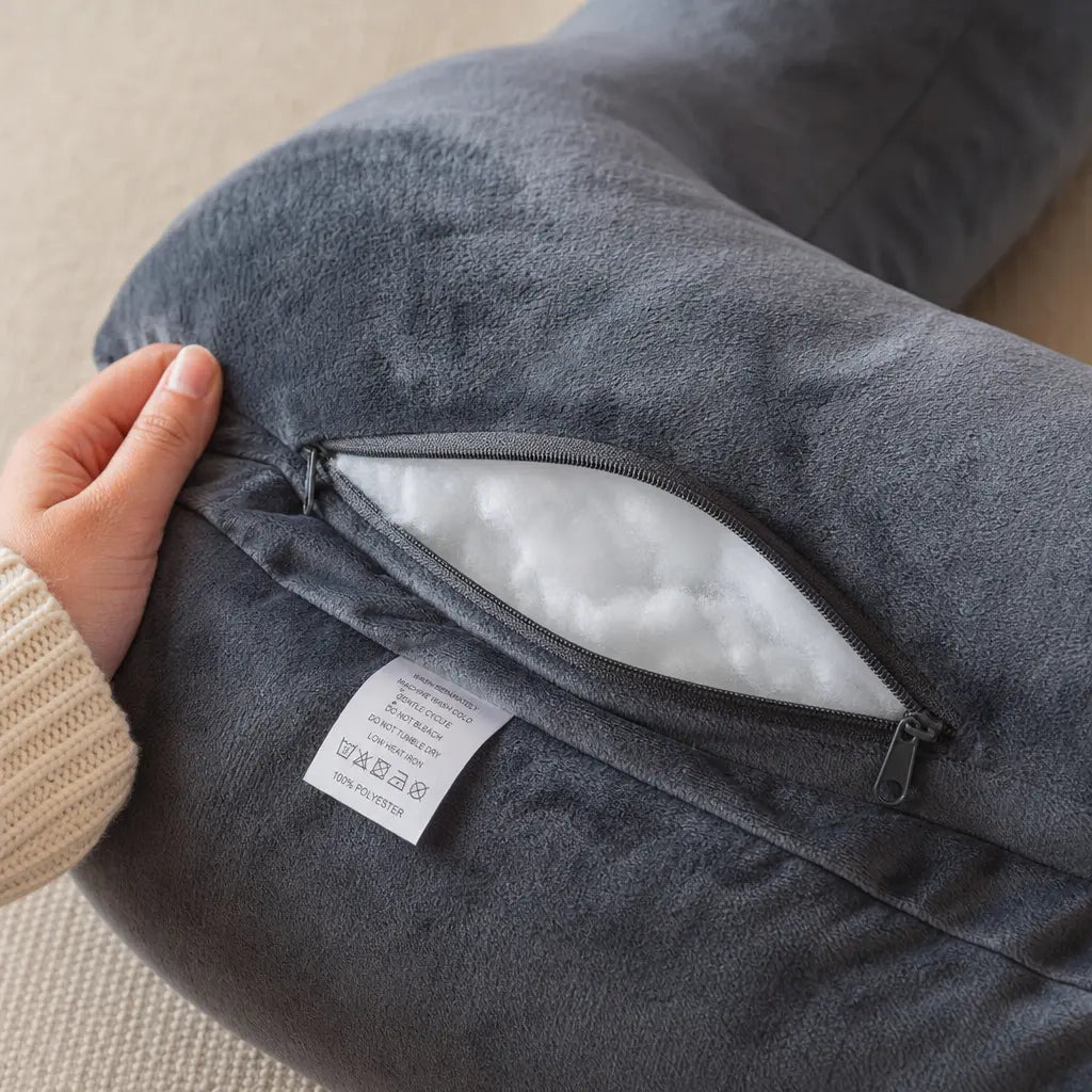 Coussin de lecture avec accoudoirs et poche