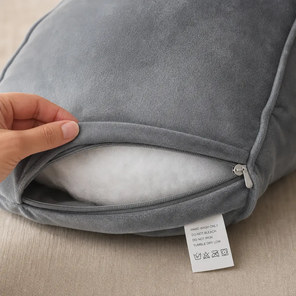Coussin de lecture triangulaire grand format