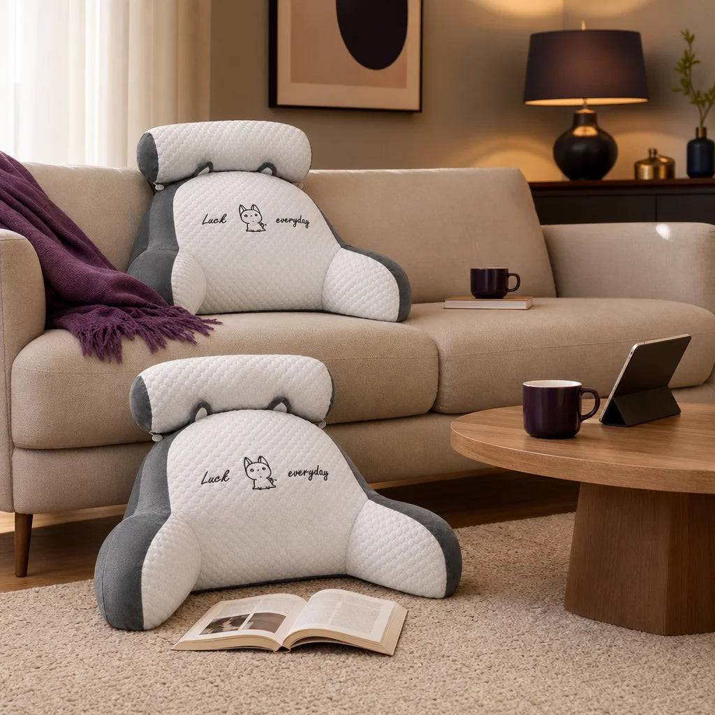 Coussin de lecture réglable matelassé