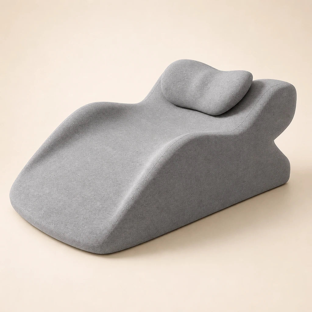 Coussin de lecture triangulaire à mémoire de forme