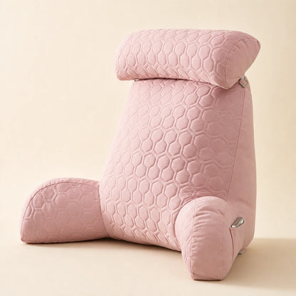 Coussin de lecture à mémoire de forme avec poches