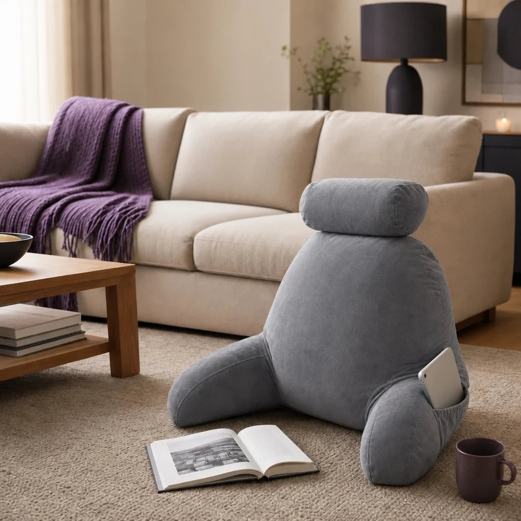 Coussin de lecture à mémoire de forme avec appui-tête